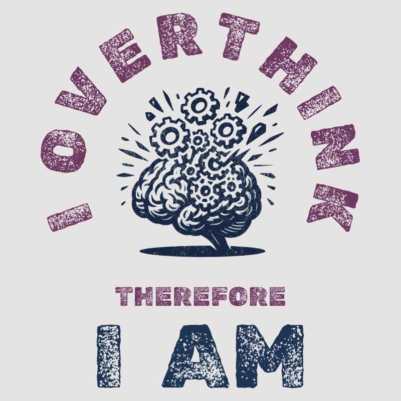 Overthinking Brain Humor Tee