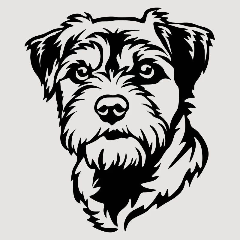 Tête de terrier de la frontière