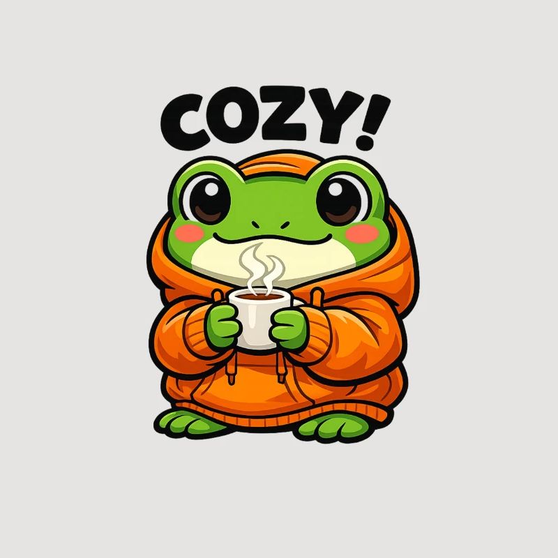 Cozy Frog Pullover Hoodie