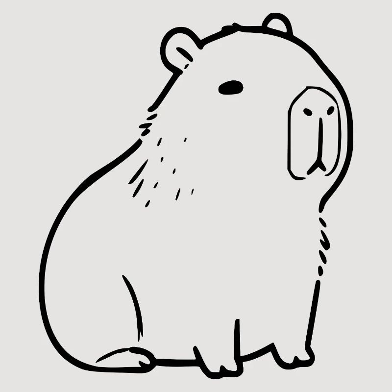 Capybara capybara noir