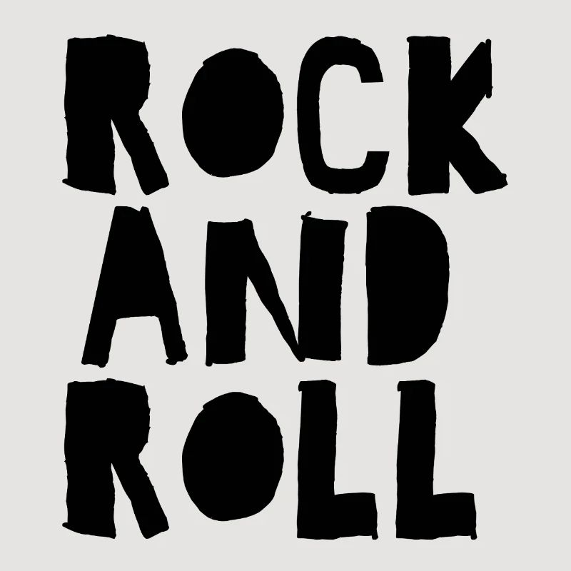 Rock'n'Roll-Logo mit Distressed