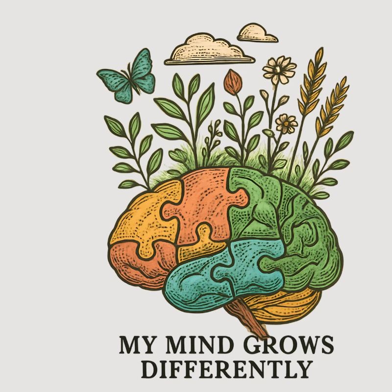 Brain grows differently