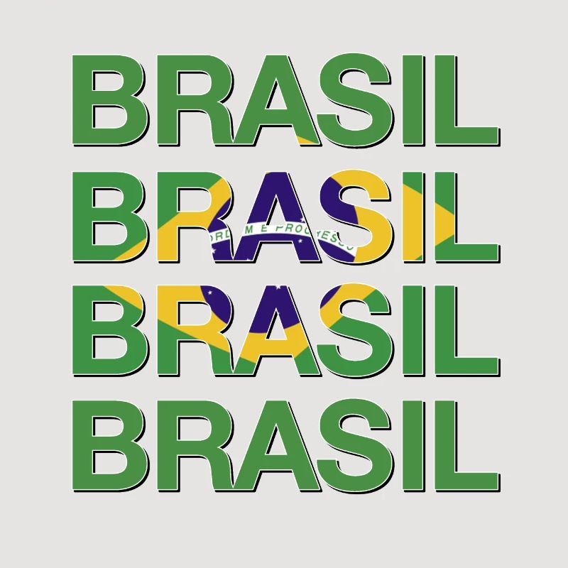 BRASIL Logo multiple Vert Jaune Bleu