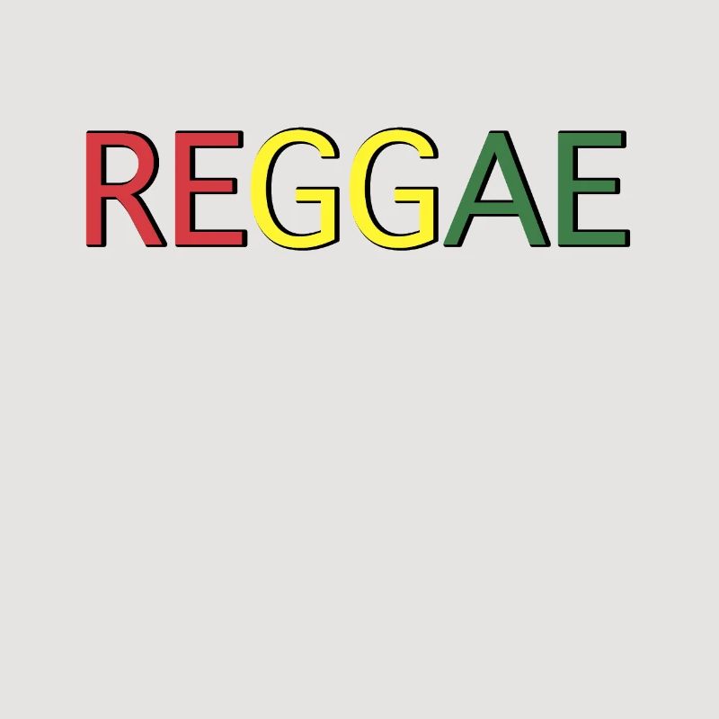 Reggae Color Code Lettering