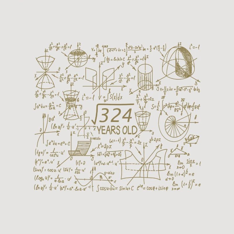 18th Birthday Math Math Student Mathefan