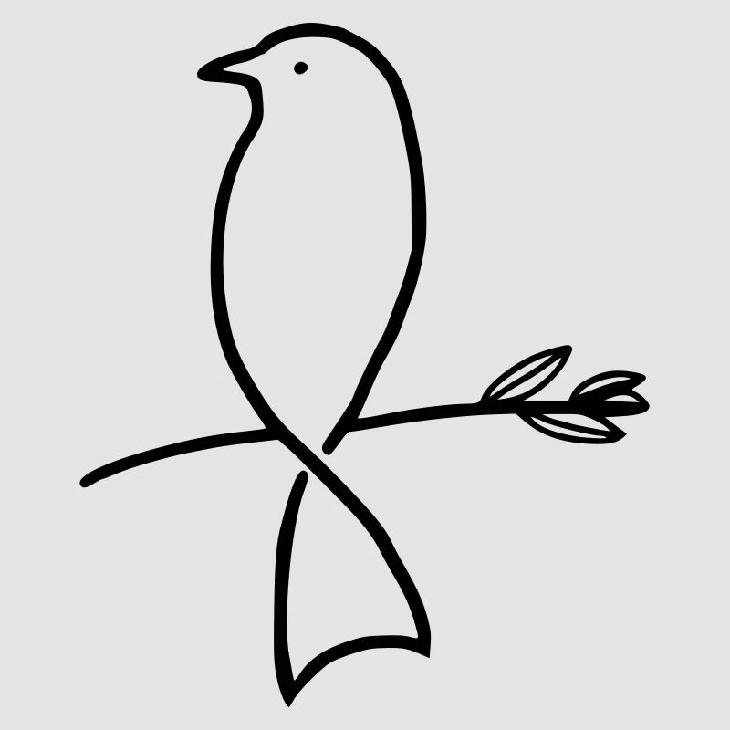 Vogel auf einem Ast