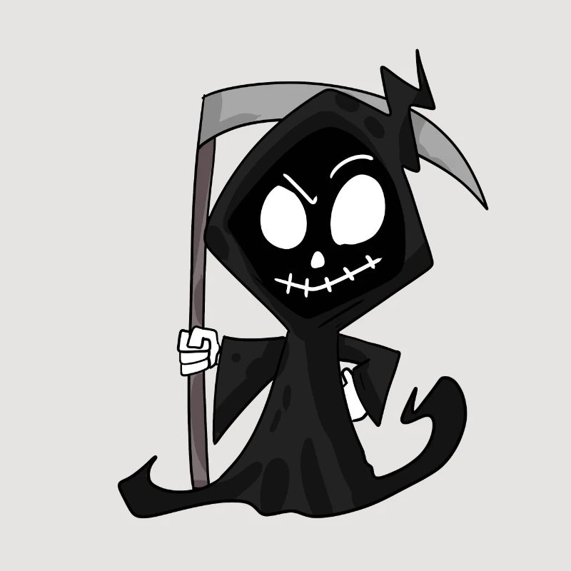 Grim Reaper with Scythe - Halloween
