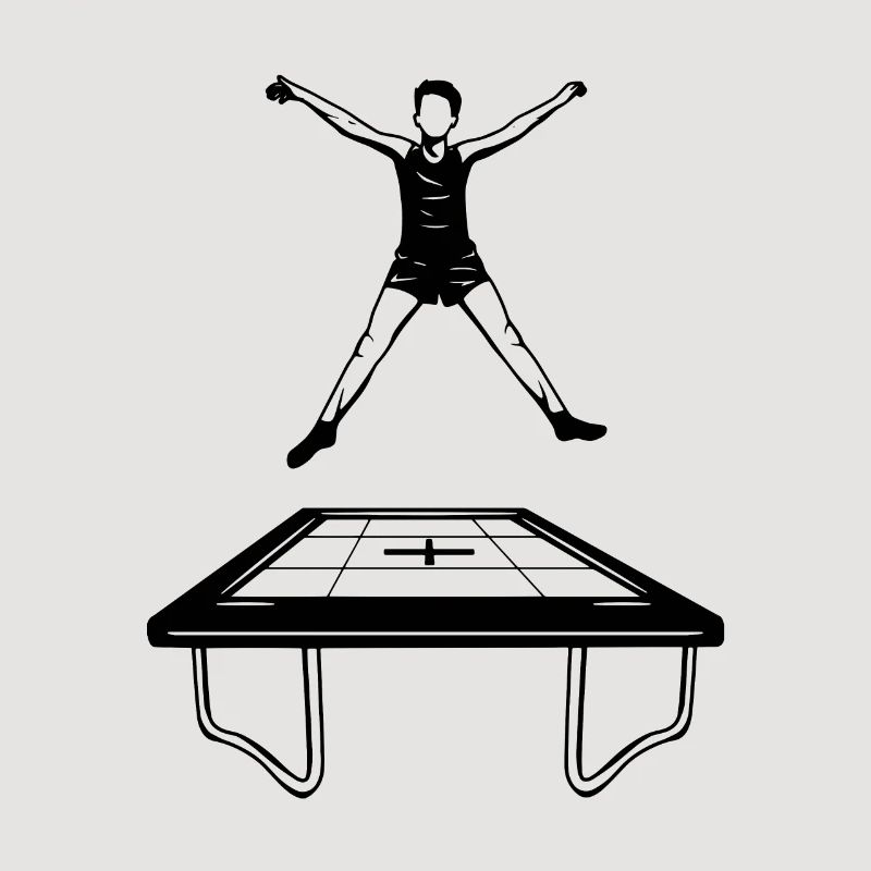 Trampolin Junge