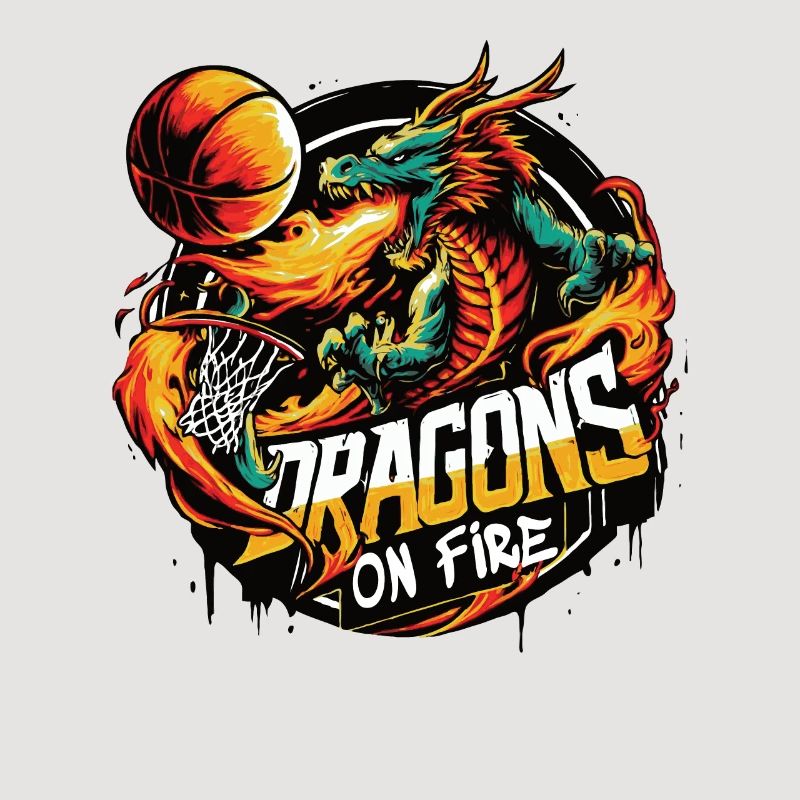Basket-ball Dragons on Fire