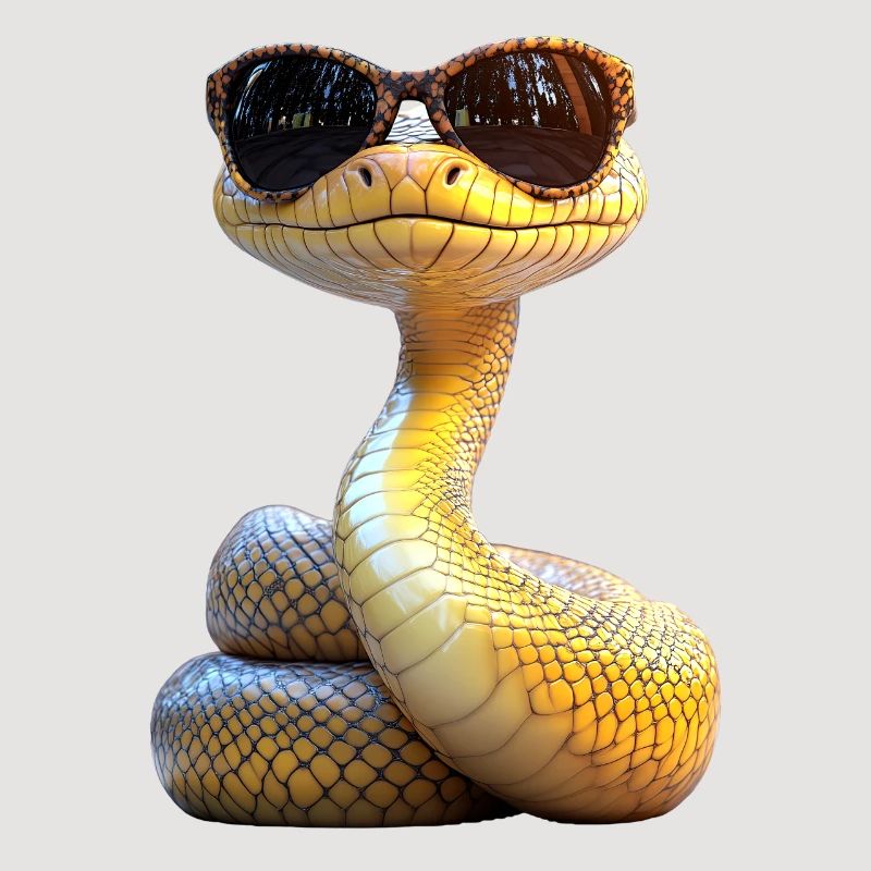 Serpent Python Cobra Mamba Serpent à sonnettes Serpent