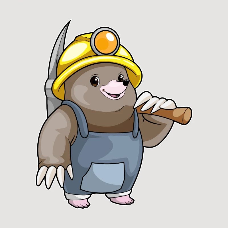 Mole Miner Pickaxe Mining