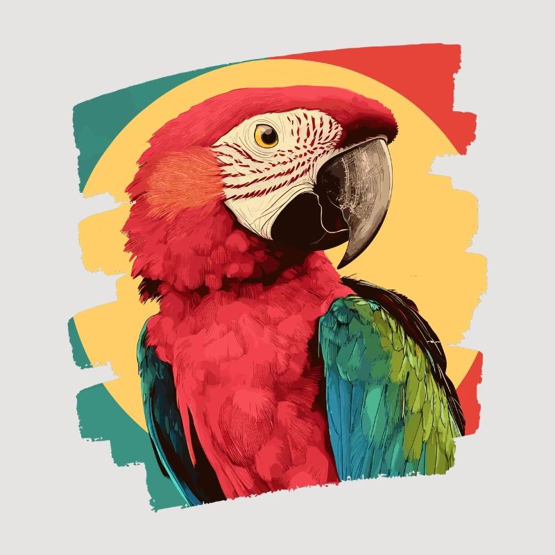Perroquet Rétro