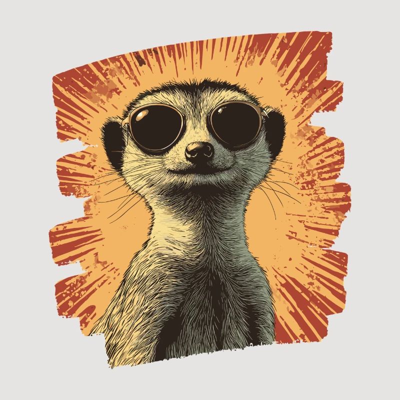 Erdmännchen Retro