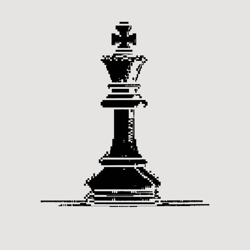 Pièce d’échecs pixel graphique