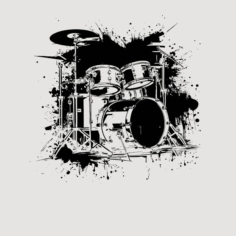 Drum Kit Zeichnung