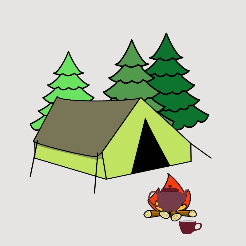 Feu de camp Tente de feu Camp Camping Camping