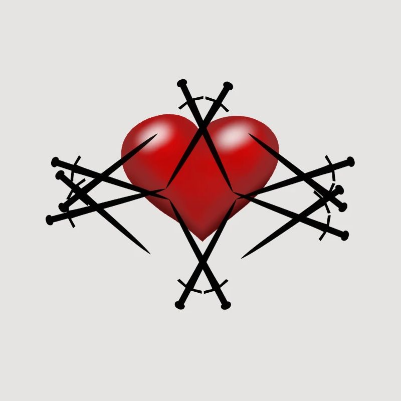 Épée Épées Coeur Guerrier Épéiste