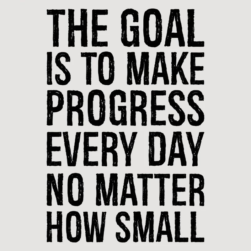 L’objectif est de progresser tous les jours, peu importe