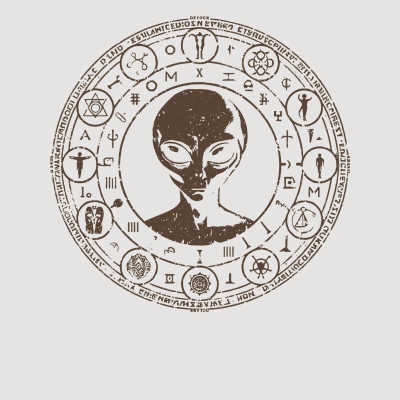 Mystical Alien Constellation Design