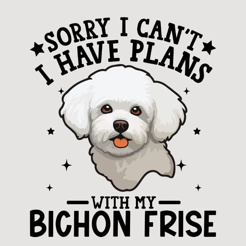 Illustration d'un caniche blanc mignon