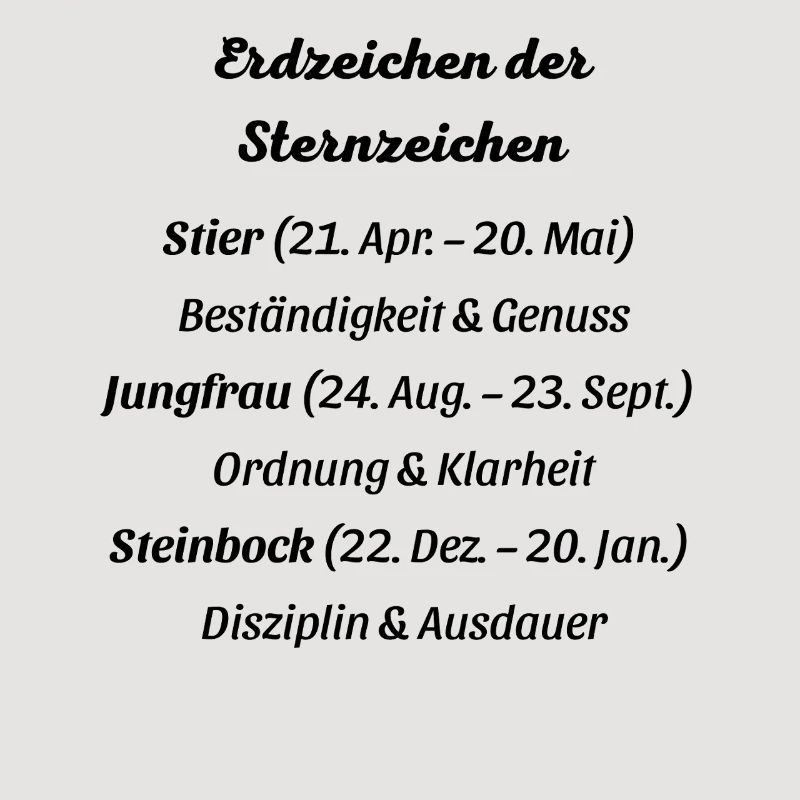Erdzeichen_der_Sternzeichen