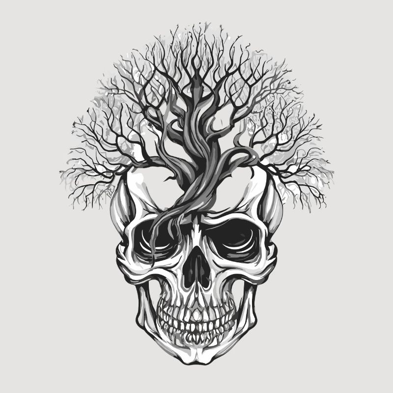 Waldbaum Skull Kunstdesign
