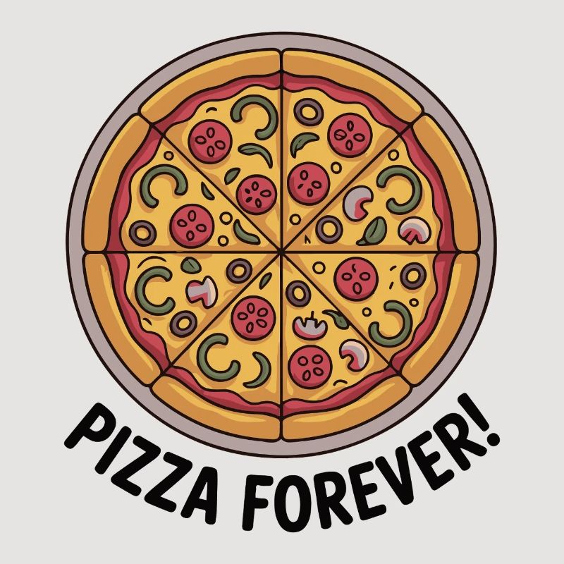 Retro Pepperoni Pizza Slice Pattern