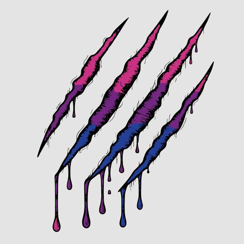 Bi Pride Claw - Drapeau bisexuel Griffe