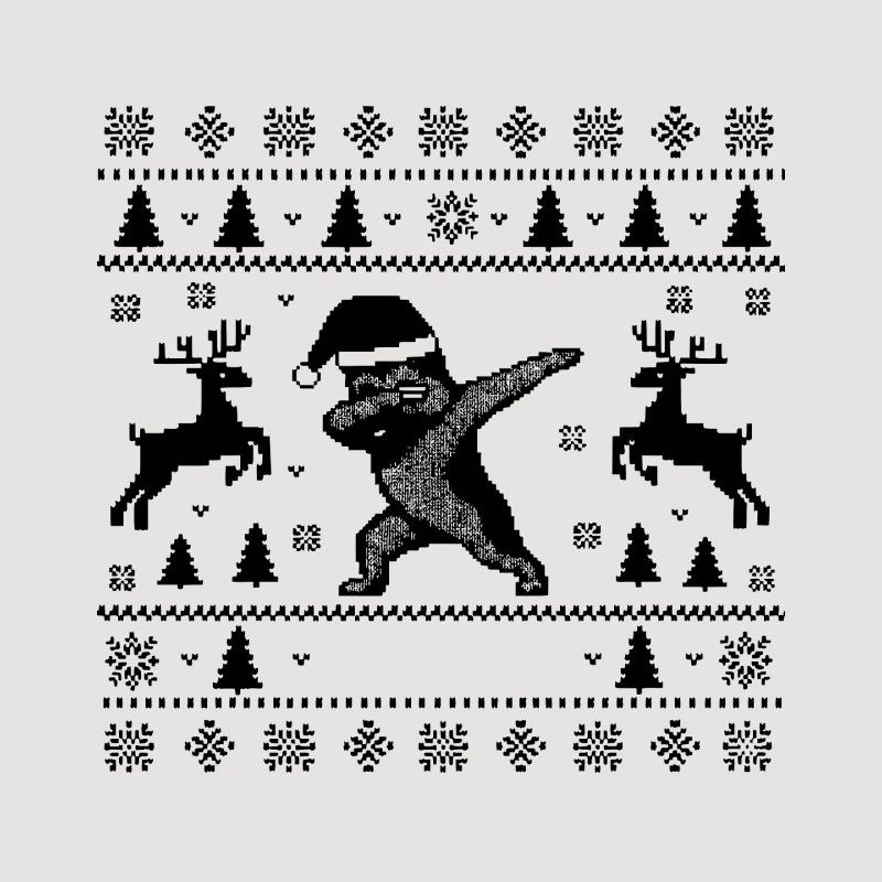 Dabbing Deutscher Schäferhund Weihnachtsmann
