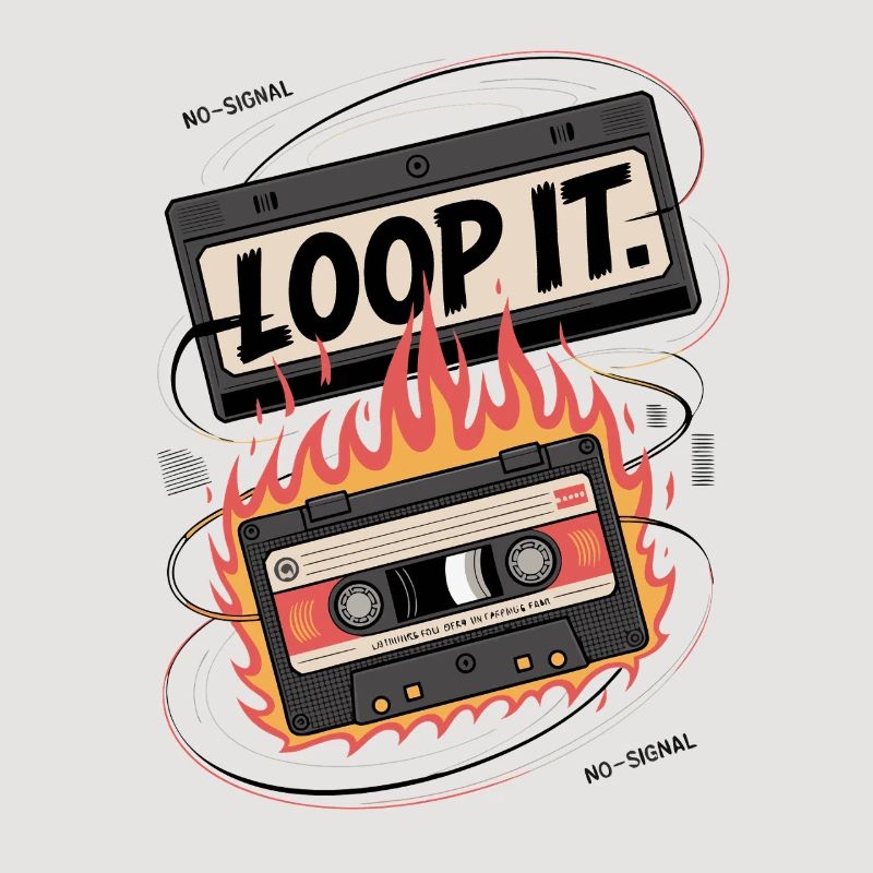 Loop It Flames Cassette