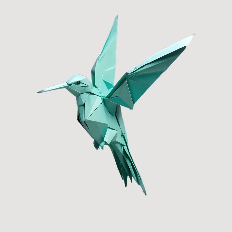 Sarcelle d’Origami Colibri