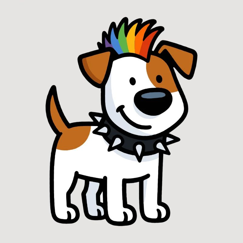 Cool Jack Russell Punker