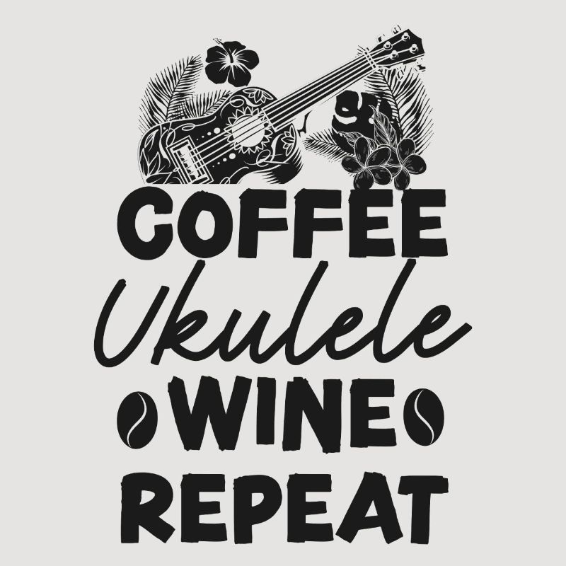 Hawaiian Ukulele Uke Coffee Wine