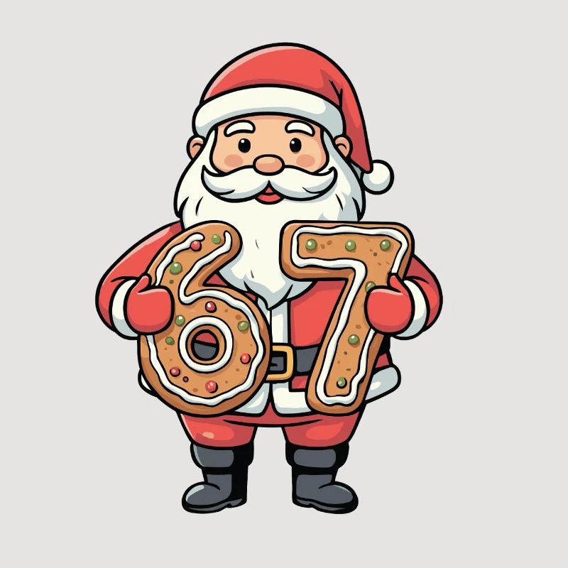 Chiffres du Cookie Meme du Père Noël 67