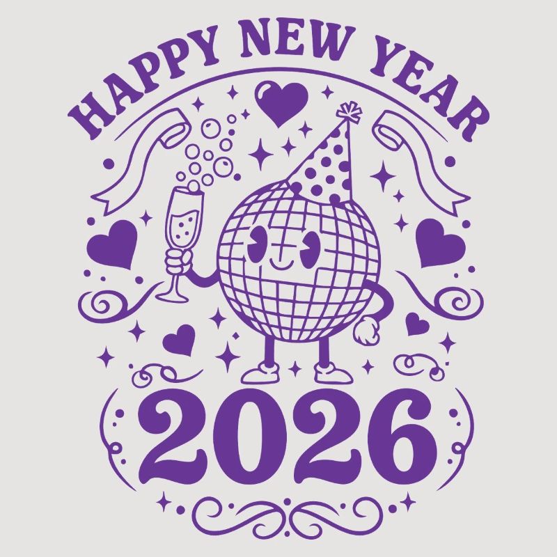 Joyeuse Année 2026 Célébration Globe Festive