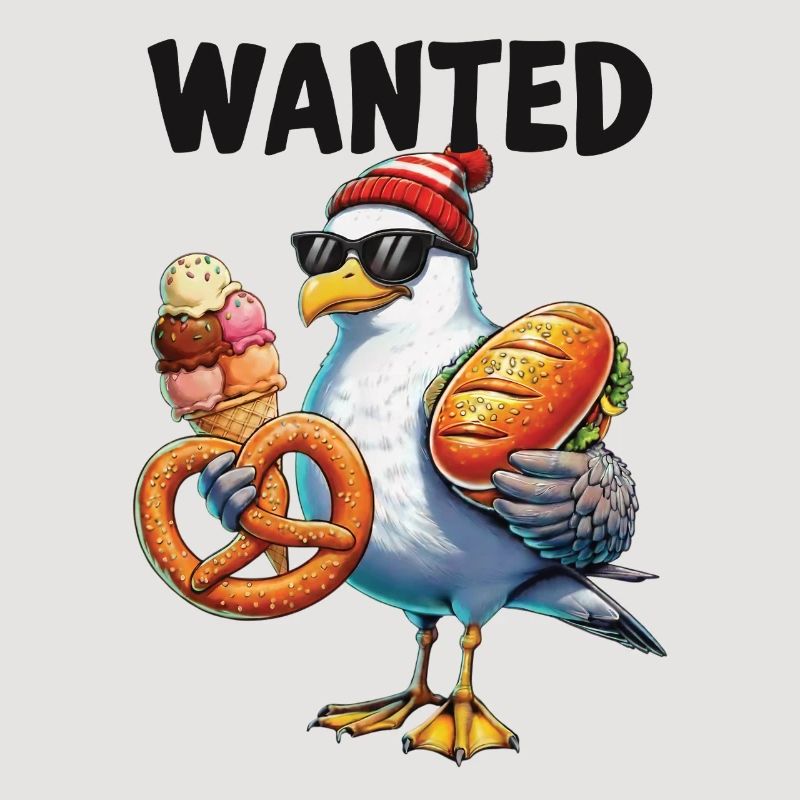 Gesucht Möwe Brezel Eiscreme