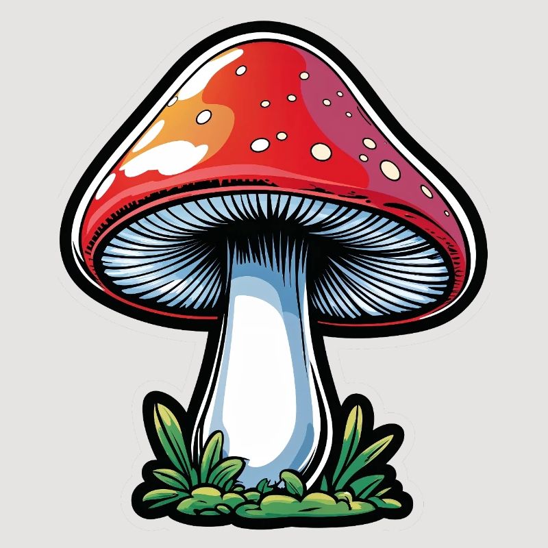 Conception du Popart Red Toadstool