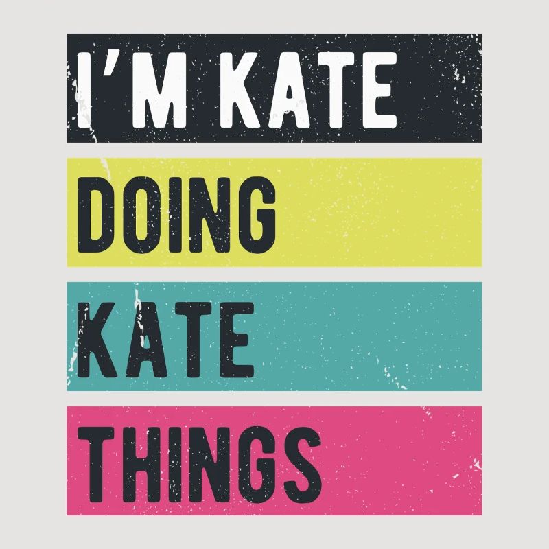 Ich bin Kate, mache Kate-Dinge Retrofarben