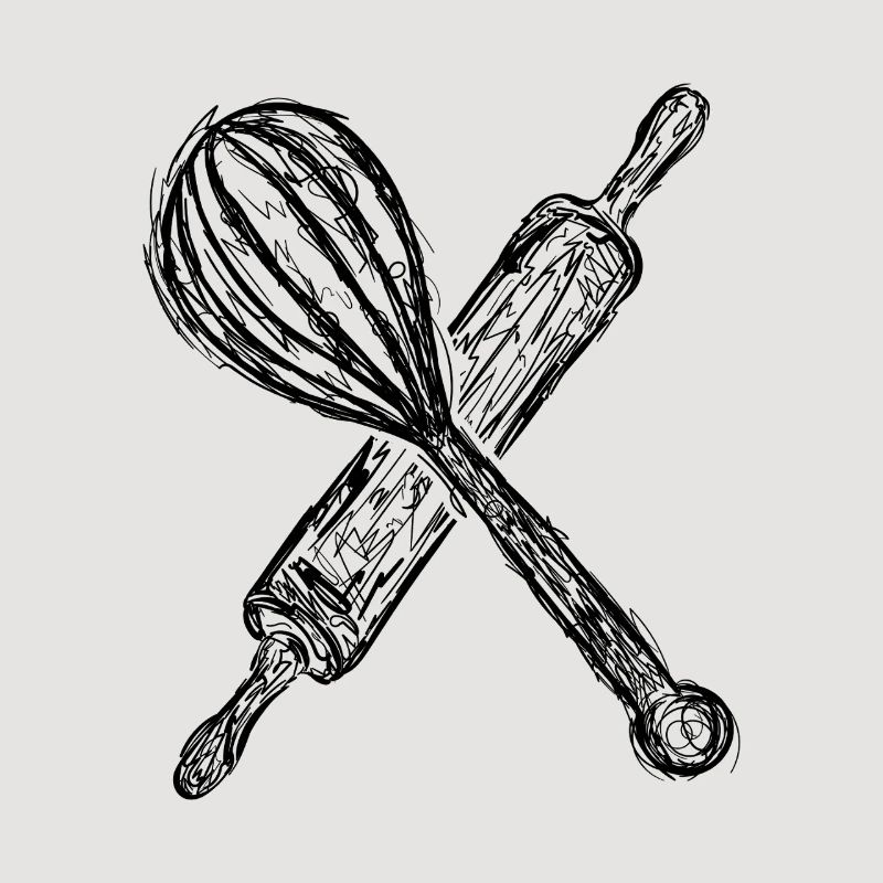 Rolling pin and hand mixer