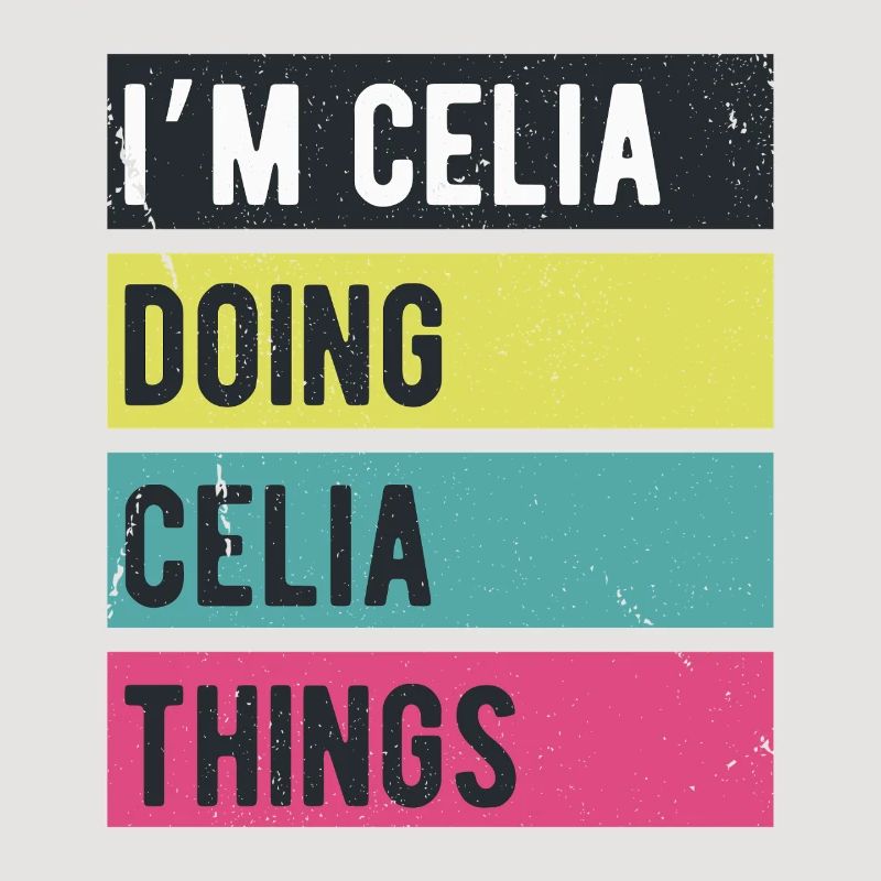Ich bin Celia und mache Celia-Dinge in Retro-Farben