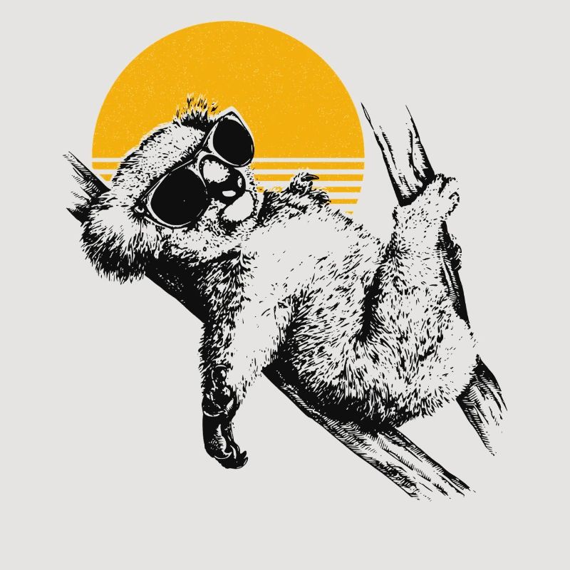 Chilling Koala Sunset