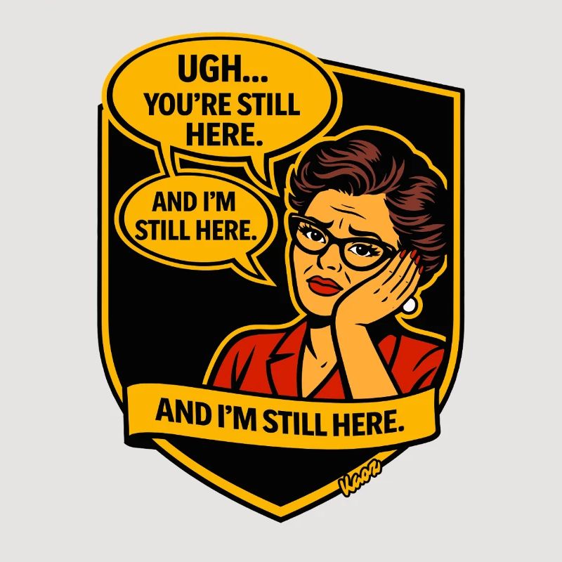Retro Comic Lady: Still Here