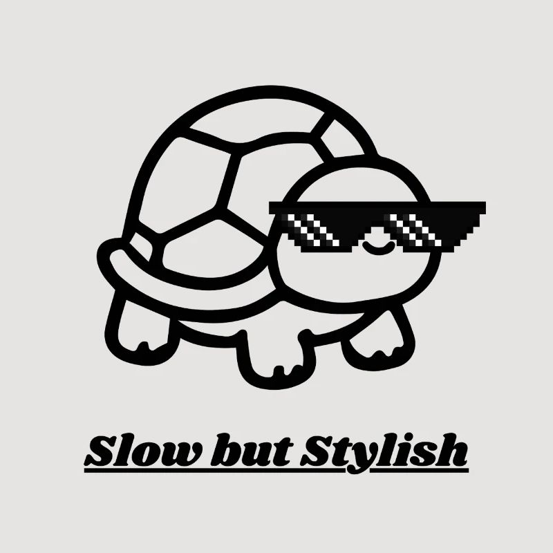 Pixel Sunglasses Turtle Cool Look
