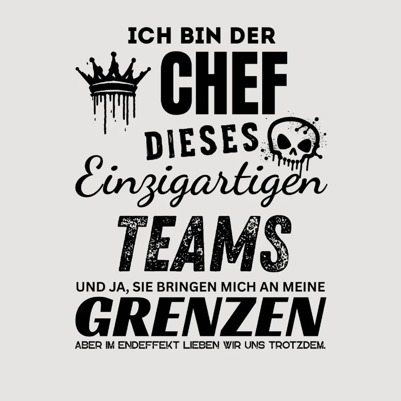 Stolzer Chef des einzigartigen Teams Chef Geschenk