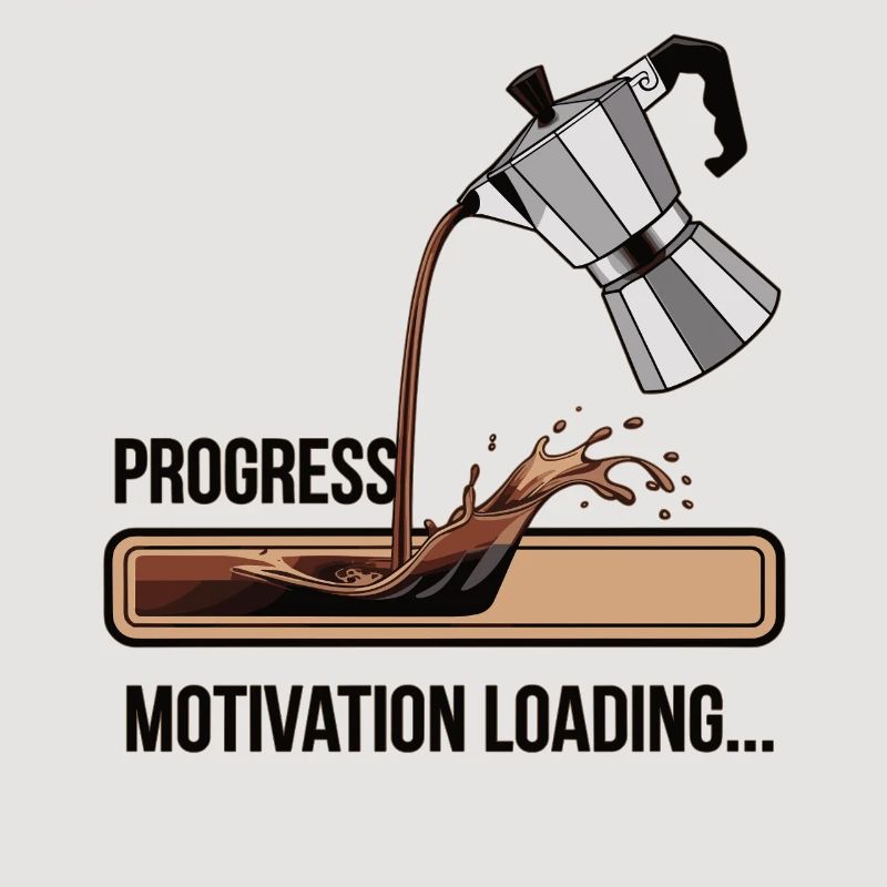Kaffee Lover Shirt – Motivation Loading Progress