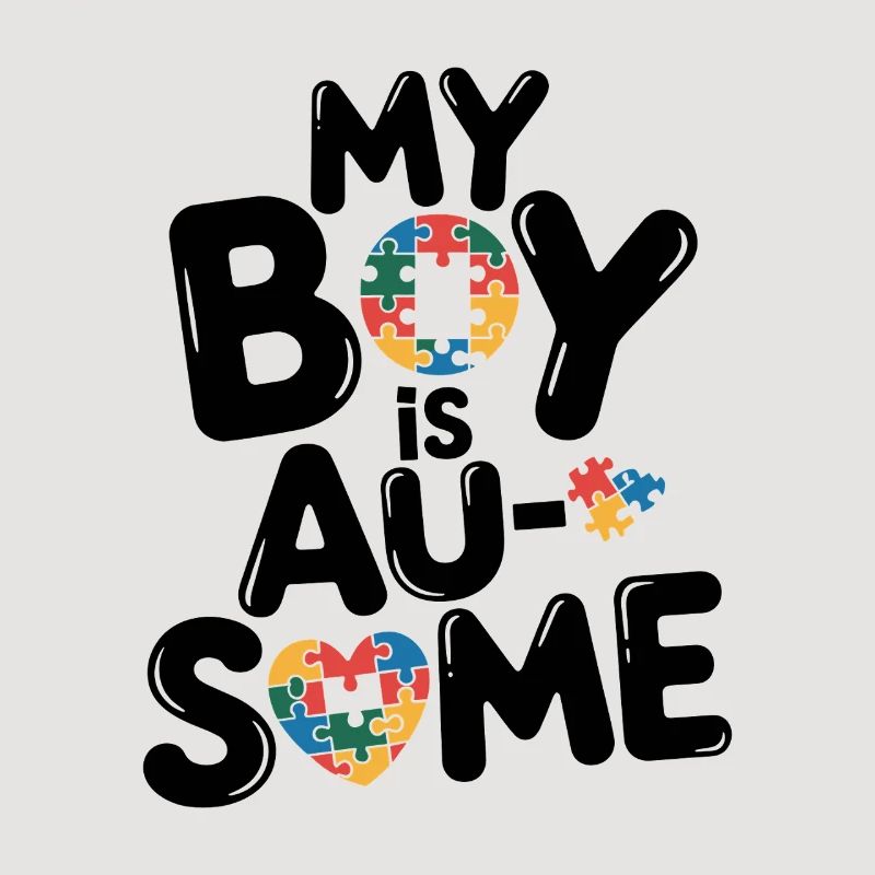 Regenbogen Puzzleherz Kreis Autism Awareness