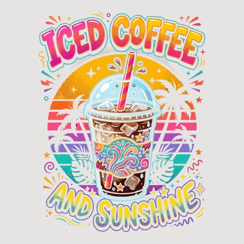 Café glacé et soleil