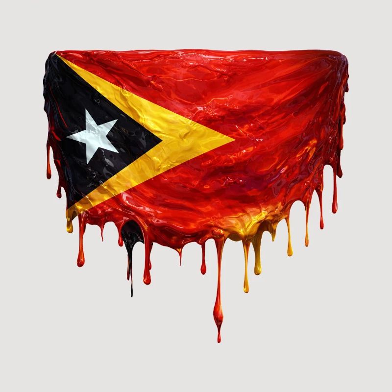 TimorLeste Drop Flag