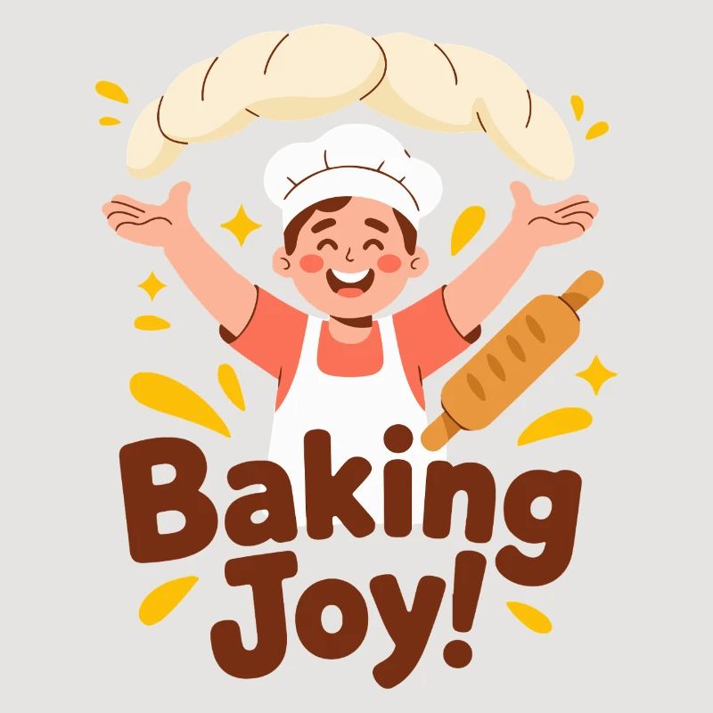 Chef de dessins animés Baking Joy