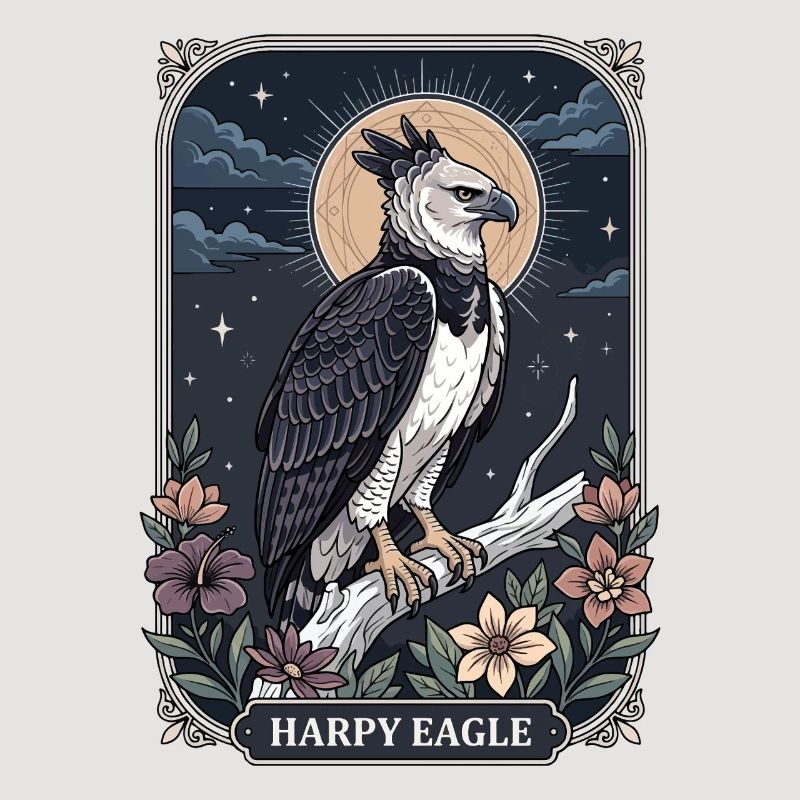 Harpy Eagle Tarot Card